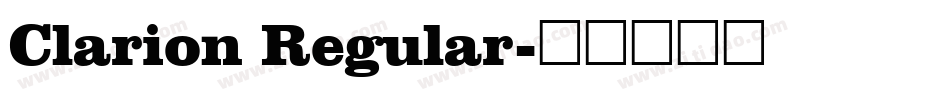 Clarion Regular字体转换